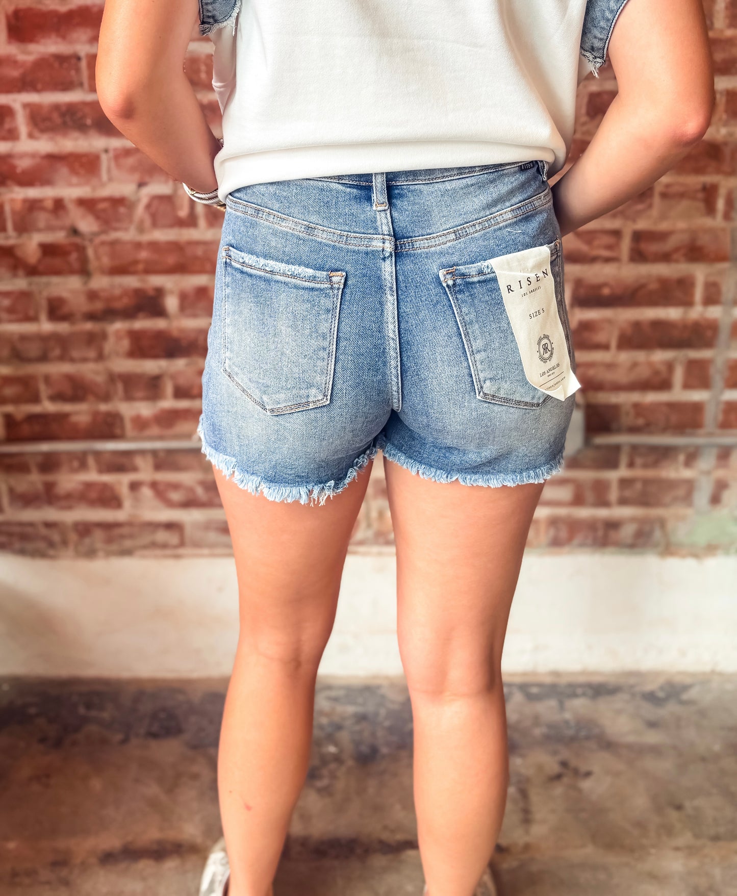 Denim shorts