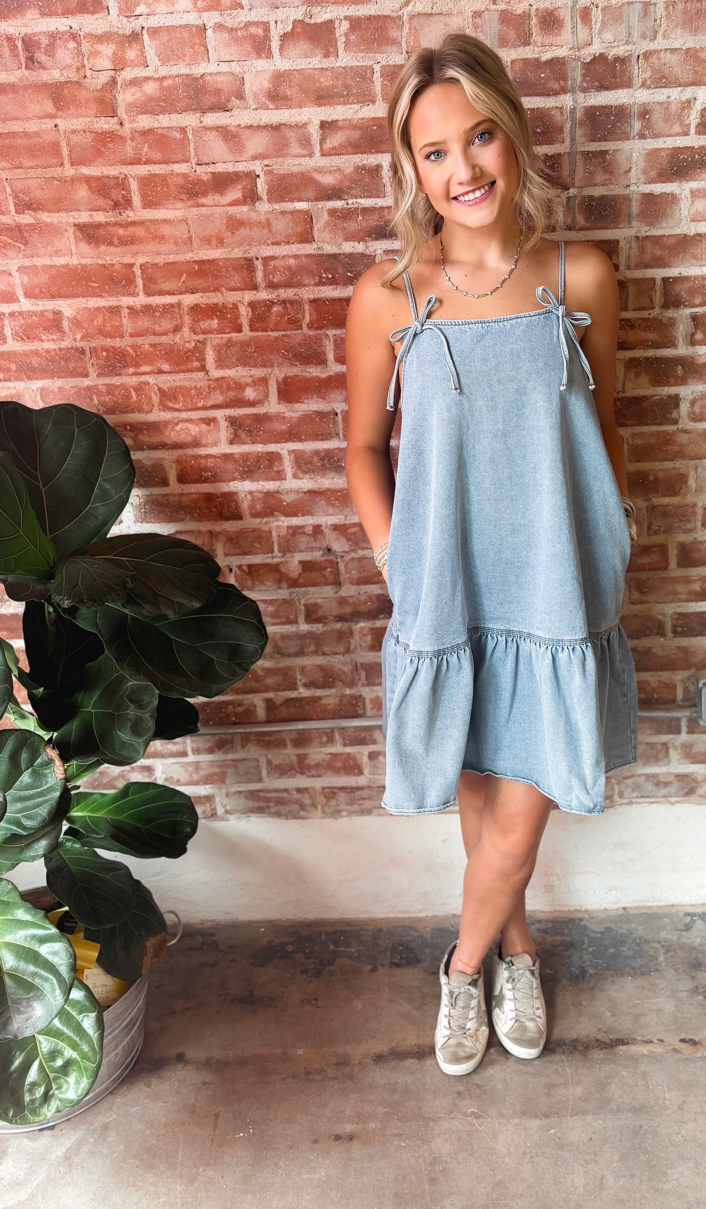 Denim dress