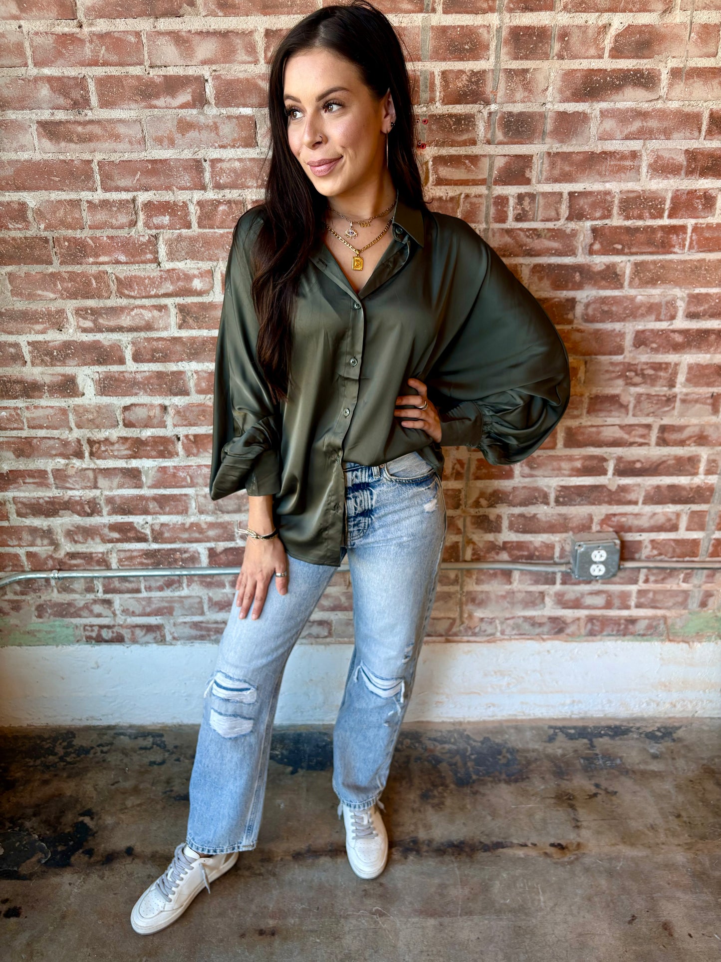 High Standards button down