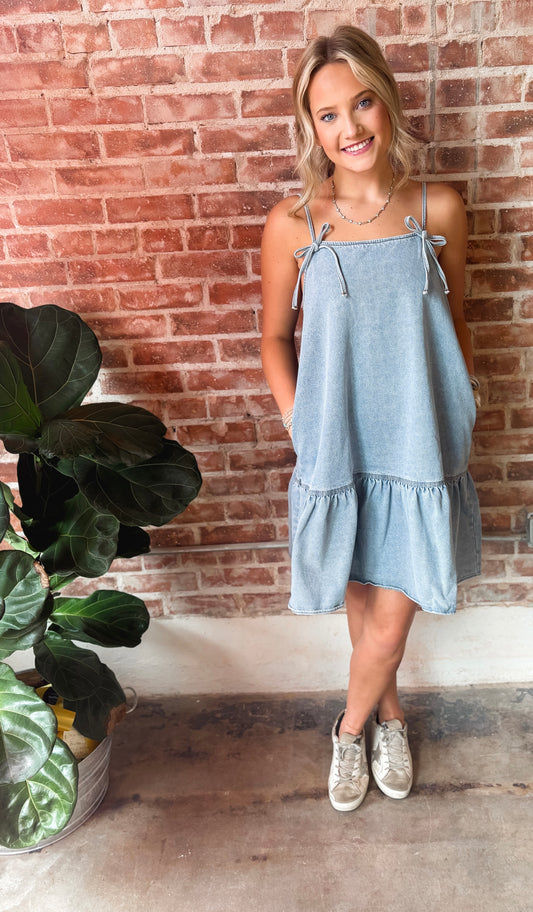 Denim dress